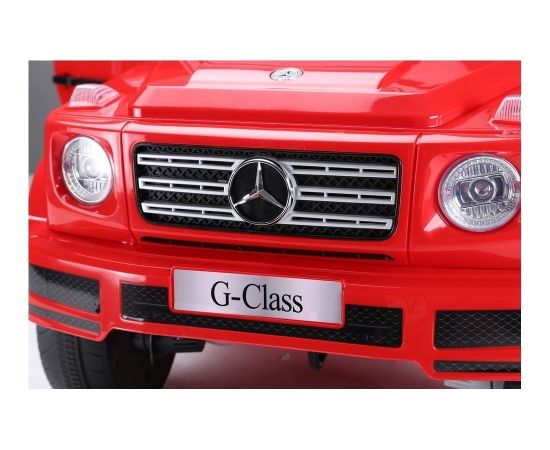 Bērnu vienvietīgs elektromobilis "Mercedes G500", sarkans