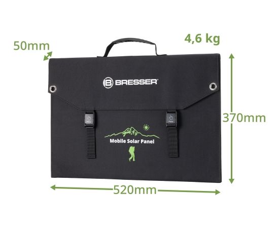 BRESSER Мобильное солнечное зарядное устройство 120 Вт с выходом USB и DC Солнечные панели, инвертори