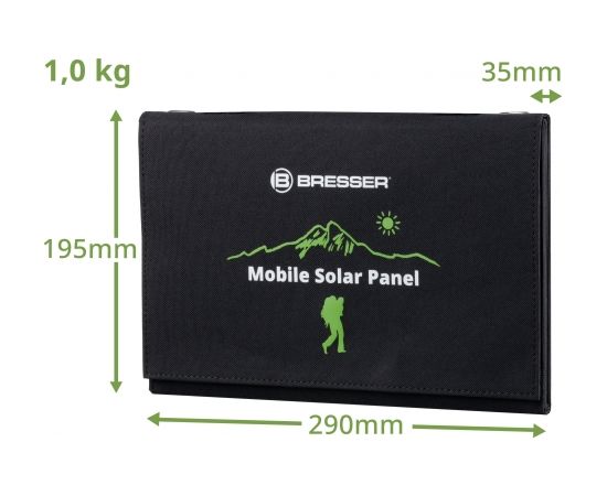 BRESSER Мобильное солнечное зарядное устройство 90 Вт с выходом USB и DC