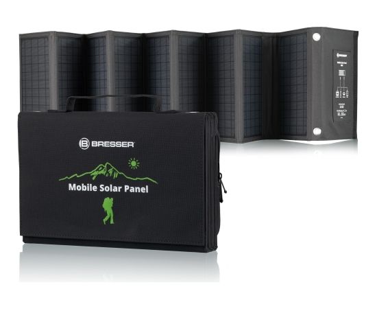 BRESSER Мобильное солнечное зарядное устройство 60 Вт с выходом USB и DC