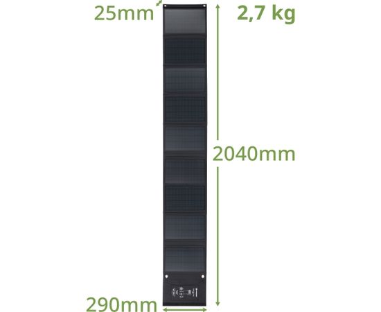 BRESSER mobilais saules lādētājs 60 vatu ar USB un līdzstrāvas izeju