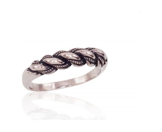 Серебряное кольцо #2100004(POx-Bk), Серебро	925°, оксид (покрытие), Размер: 17.5, 4.8 гр.