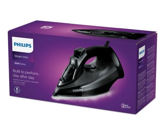 Philips 5000 series DST5040/80 iron Steam iron SteamGlide Plus soleplate 2600 W Black