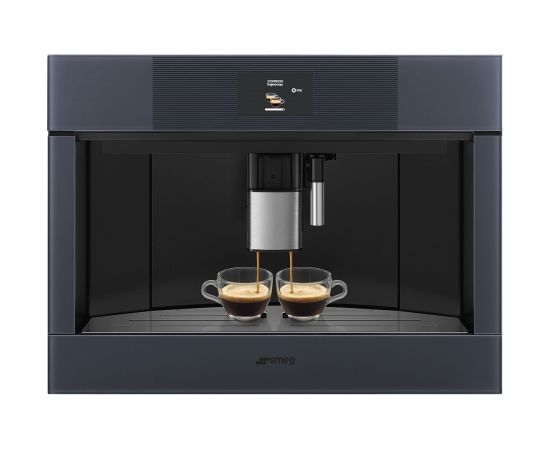 Smeg CMS4104G Linea Aesthetic 45cm Silver compact Automatic built-in espresso coffee machine