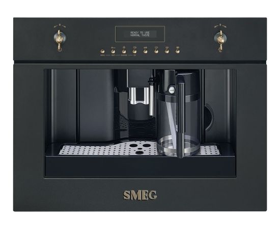 Smeg CMS8451A Coloniale Aesthetic 45cm compact Anthracite Automatic built-in espresso coffee machine