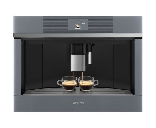 Smeg CMS4104S Linea Aesthetic 45cm Silver compact Automatic built-in espresso coffee machine