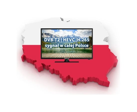 Manta 19LHN122D 19" DVB-T2 HEVC H.265 12V Televizors
