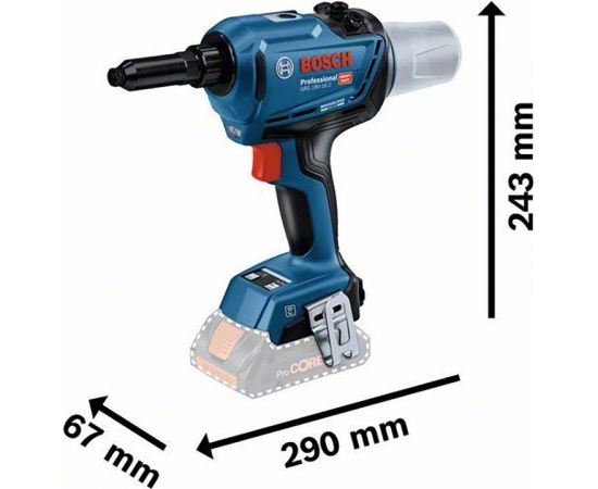 Bosch GRG 18V-16 (2xProCORE18V 4.0Ah; 1xGAL 18V-40; L) Akumulatora kniedētājs