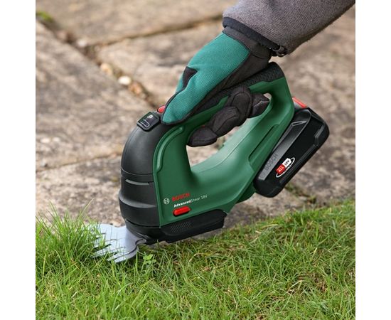 Bosch AdvancedShear 18 solo Akumulatora zāles un krūmu šķēres 18V (bez akumulatora un lādētāja)