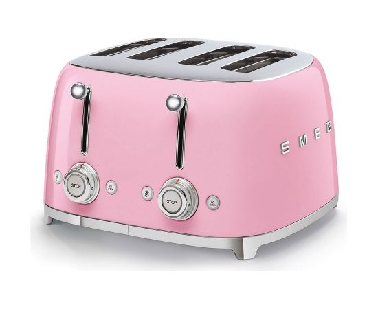 SMEG TSF03PKEU 50's Style Aesthetic Tosteris 4x4 Glossy Pink