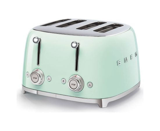SMEG TSF03PGEU 50's Style Aesthetic Tosteris 4x4 Glossy Pastel green