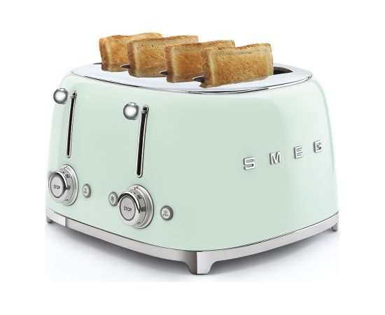 SMEG TSF03PGEU 50's Style Aesthetic Tosteris 4x4 Glossy Pastel green