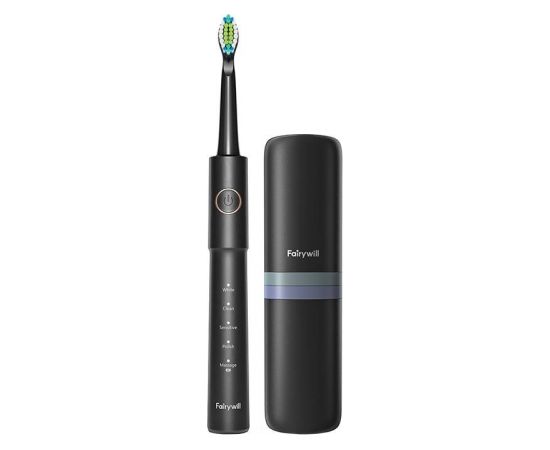 FairyWill Sonic toothbrush with head set and case FW-E11 (black)
