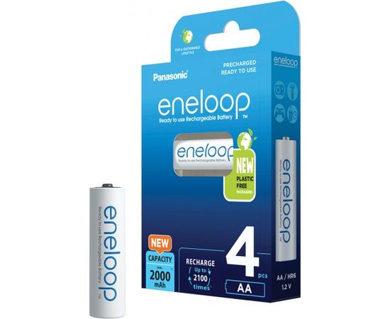 Panasonic eneloop rechargeable battery AA 2000 4BP