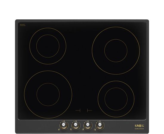 SMEG SI764AOM Indukcijas virsma 60cm Cortina Aesthetic Anthracite Iebūvējama virsma - Indukcijas