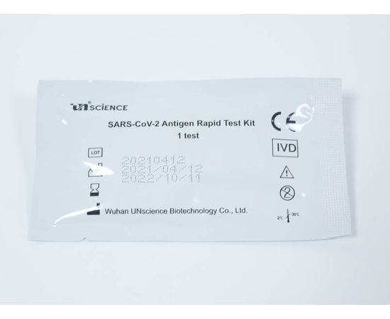 (Ir Veikalā) UNscience SARS-CoV-2 Antigen Rapid Test Kit ņemot paraugu no siekalām 1gab