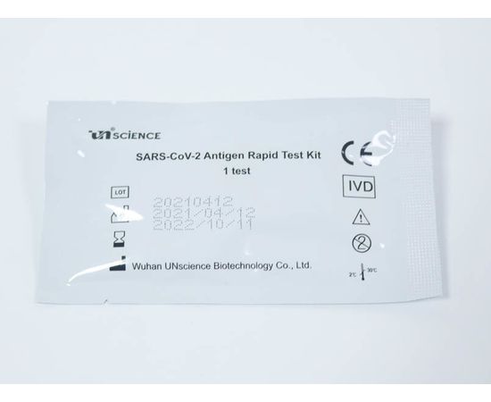 UNscience SARS-COV-2 TEST KIT ņemot paraugu no siekalām