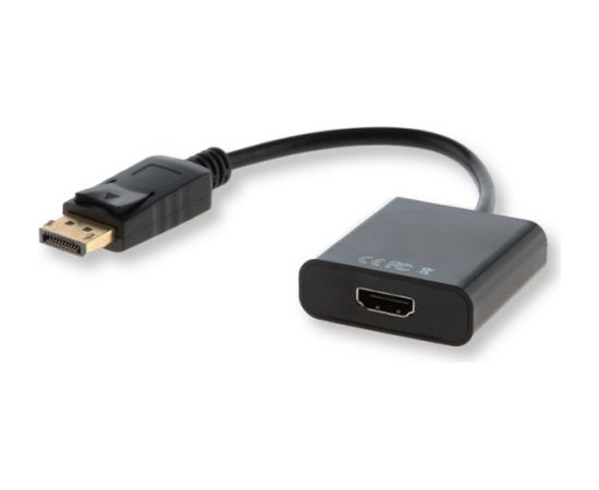 Savio CL-55 video cable adapter 0.2 m DisplayPort HDMI Type A (Standard) Black