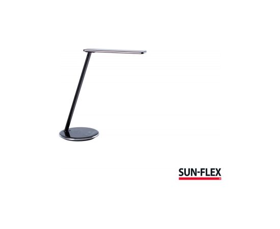 Galda lampa SUN-FLEX®QLITE™ ar iebūvētu bezvadu tālruņa lādētāju, balta