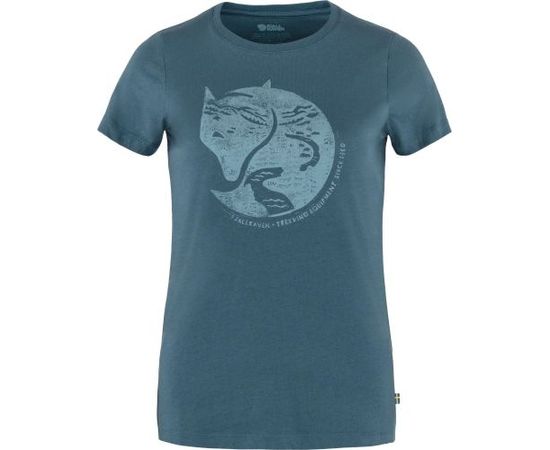 Fjallraven Arctic Fox Print T-Shirt W / Indigo zila / S