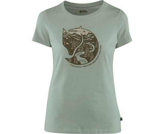 Fjallraven Arctic Fox Print T-Shirt W / Indigo zila / XS