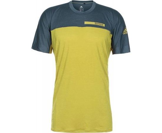 Adidas M Terrex Solo Tee / Zila / Dzeltena / XS