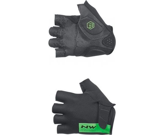 Northwave Blade Short Gloves / Melna / Zaļa / XL