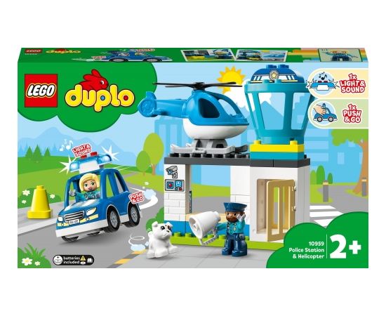 LEGO Duplo Policijas iecirknis un helikopters (10959) Lego DUPLO