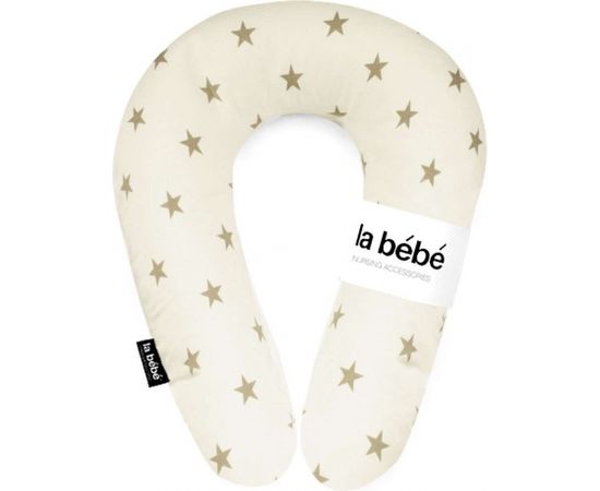 La Bebe™ Nursing La Bebe™ Snug Nursing Maternity Pillow  Art.111352 White&Beige Stars Подковка для сна, кормления малыша 20x70cm
