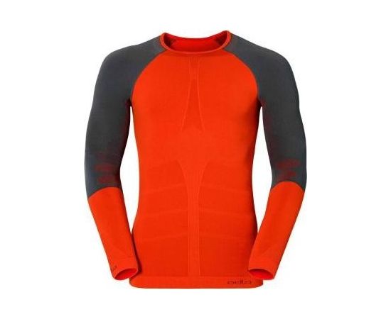 Odlo M Active Warm Shirt / Oranža / Melna / S