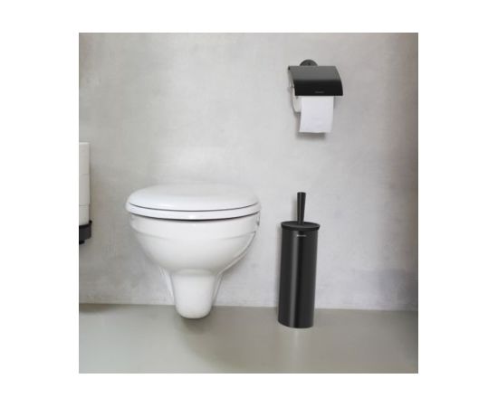 Brabantia tualetes poda birste un turētājs, melns