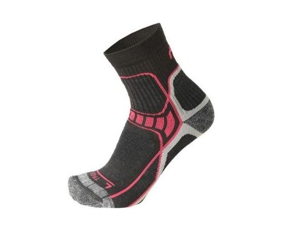 Mico Short Trekking Sock Light Coolmax® / Pelēka / Rozā / 35-37