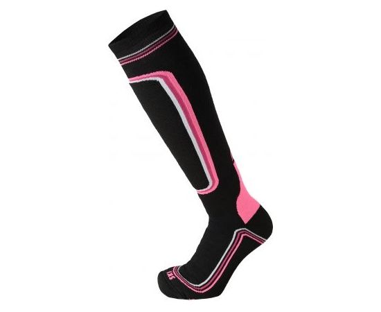 Mico Woman SuperThermo Ski Sock Heavy / Melna / Rozā / 37-38