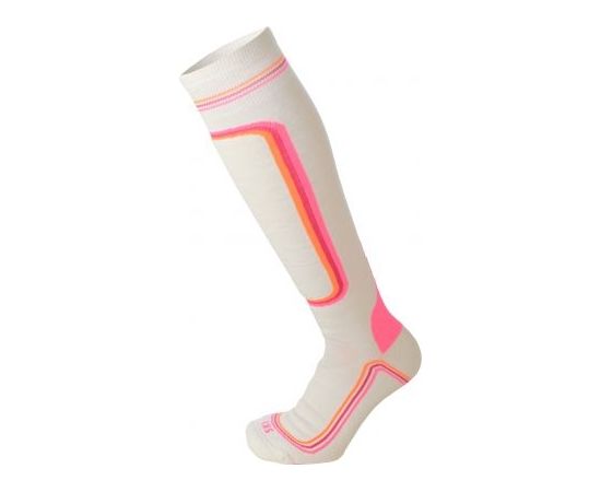 Mico Woman SuperThermo Ski Sock Heavy / Melna / Rozā / 35-36