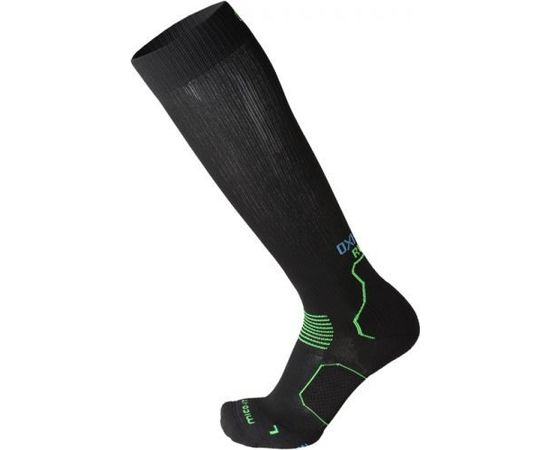Mico Long Running Socks Oxi Jet / Melna / Zaļa / 35-37