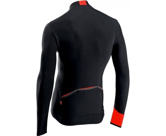 Northwave Fahrenheit Jersey Long Sleeves / Melna / Sarkana / L Velo krekli