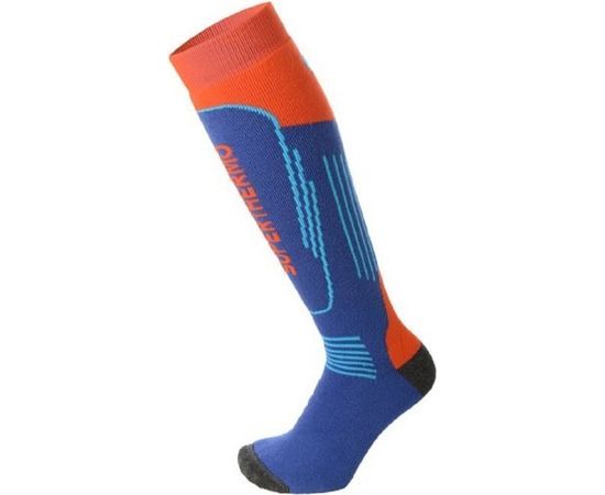 Mico Kids Superthermo Ski Sock / Melna / Violeta / 30-32