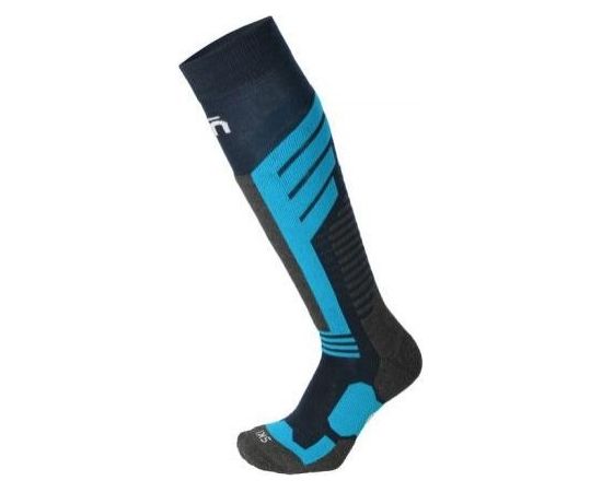 Mico Kids Medium Weight Performance Ski Sock / Melna / Rozā / 30-32