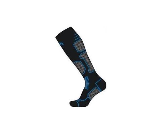 Mico Medium Weight Performance Ski Sock Lycra / Melna / Zaļa / 44-46