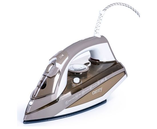 Adler Camry CR 5018 Ceramic Ultra Glide Brown Grey White 3000W tvaika gludeklis