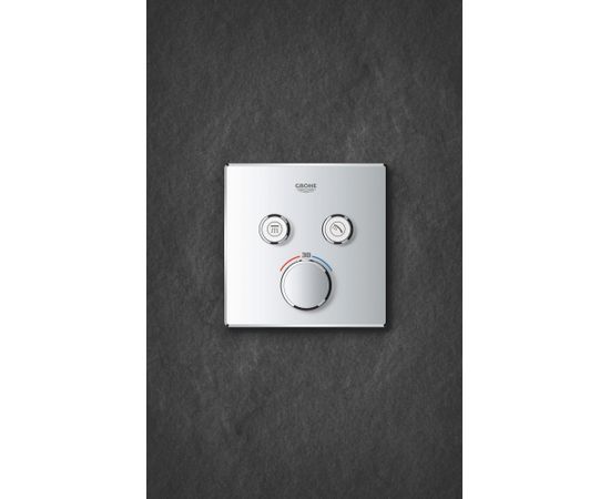 Grohe iebūvējamā dušas termostata SmartControl virsapmetuma daļa, ar 2 izejām, hroms