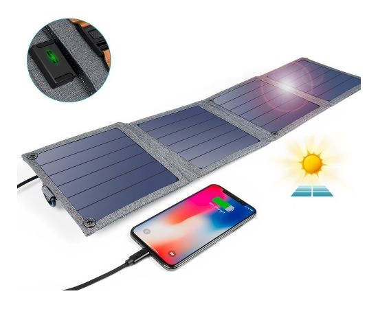 Солнечное зарядное устройство Choetech 14 Вт / USB / 5 В / 2,4 А