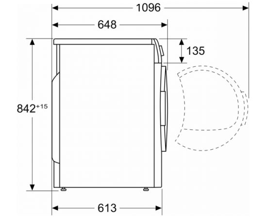 Bosch WQG232ALSN s6 Siltumsūkņa žāvētājs 8kg A++ LED