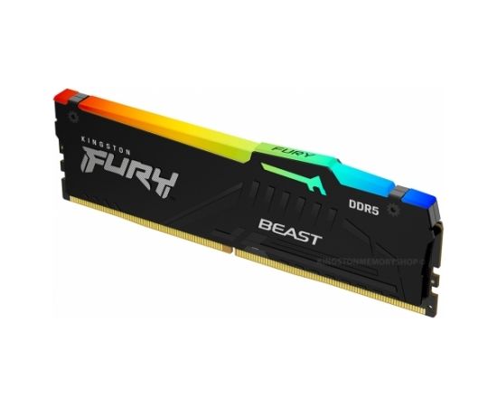 Kingston Fury Beast RGB 16 GB, DDR5, 5200 MHz, PC/server, Registered No, ECC No, 1x16 GB