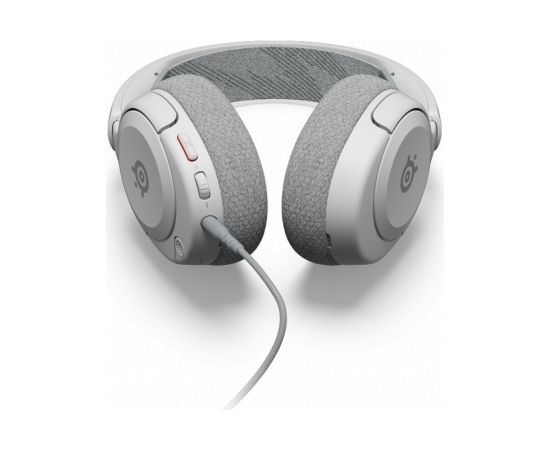 SteelSeries Gaming Headset Arctis Nova 1P Over-Ear, Built-in microphone, White, Noice canceling