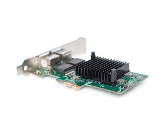 Digitus Gigabit Ethernet PCI Express Card, 2-port 32-bit, low profile bracket, Intel chipset DN-10132