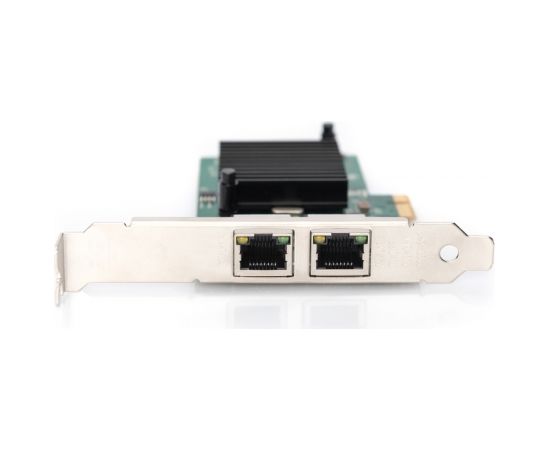 Digitus Gigabit Ethernet PCI Express Card, 2-port 32-bit, low profile bracket, Intel chipset DN-10132