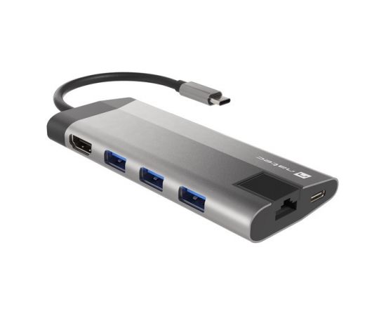 NATEC MULTIPORT FOWLER PLUS USB-C, HDMI 4K, RJ45