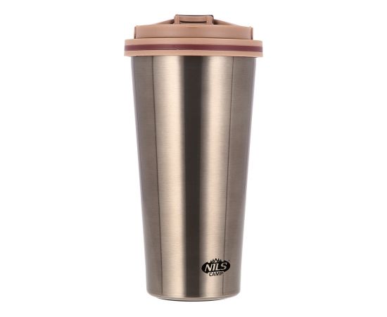 Kubek termiczny NILS CAMP NCB18 brązowy Termosi un Termokrūzes