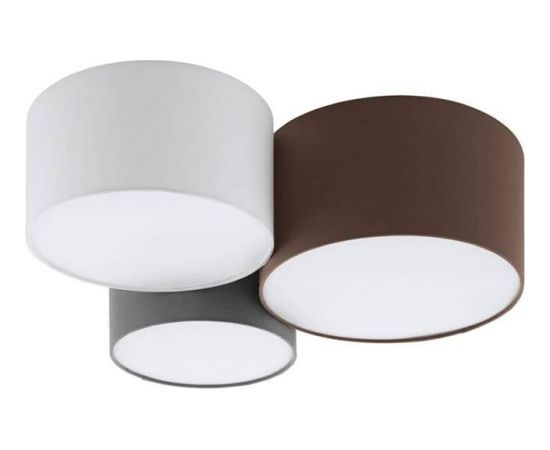 Gr.l.-PASTORE 3x60W E27 balta/antracīta/brūna Lampas ar tekstila vai sint. abažūru